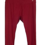 Gymshark Burgundy Cropped Athletic Legging Women's Medium Photo 0