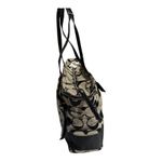 Coach F19202 Signature Stripe Lurex Large Diaper Baby Tote Bag Purse Black Trim Photo 6