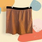 Loft Ann Taylor Pink Eyelet Skirt with Black Waistband Photo 1