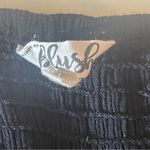 Blush  Black Crochet Top Midi Dress Size 16 Adjustable Straps Rayon Boho Photo 3