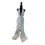 Elegant White Halter Jumpsuit Size M Photo 1