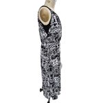 Dress Barn NWT  Black/White Polyester Maxi Dress Sz 14 P Photo 2