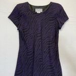 Jessica Howard Vintage  Sheath Dress Women’s Petite 10 purple zebra printed Photo 1