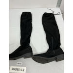 Womans Pullon Otk Boots 10 Black 1/4 Zip Flat Heel Photo 2