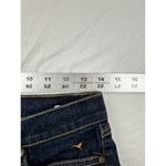 Grane Flare Leg Jeans Juniors Sz 5 Dark wash Wide Leg Distressed Hem Blue Photo 5