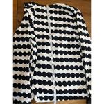 Karen Brooks Womens Open Front Cardigan Top Size Small Black And White Black Photo 5