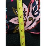 T Tahari T Tahari Womens Floral Print Midi Skirt Elastic Waist Pink Black XS Photo 8