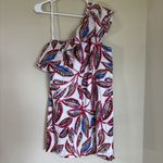 J.Crew  Womens Off the Shoulder Floral Linen Blend‎ Mini Summer Dress Size Large Photo 6