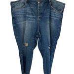 Torrid Straight Classic Denim High-Rise Studded Jean - Size 30 Short Photo 2