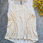 LC Lauren Conrad Lace Back Sleeveless Tunic, L Photo 0