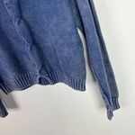 FATE. by LFD Garment Dyed Caged Neckline Sweater Blue Fall Size Medium M EUC Photo 3