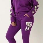 PINK - Victoria's Secret Pink Victoria’s Secret Lounge Jogger Sweatsuit With Floral Graphic Dest Photo 0