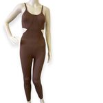 It Takes Nothing Cutout Seamless Jumpsuit Brown Photo 6