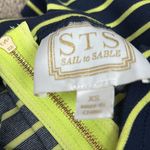Sail To Sable 3/$15  navy and lime striped dress Photo 4