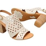 Born Leather Havana Open Toe Slingback Comfort Sandal Cream Beige Size 10 Photo 0