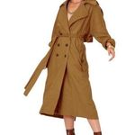Jen's Pirate Booty Jen’s Pirate Booty Linen Trench Coat Size Small Photo 0