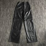SheIn  Faux Leather Wide Leg pants black Photo 1