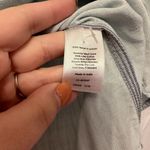 Talbots  Womens Size Medium Blue‎ Chambray Denim Pockets Classic Tunic Top Photo 3