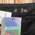 Missguided Womens Cropped Trousers Black Press On Buttons on Sides Size 4 Photo 8