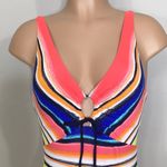 Anne cole  slimming multicolored stripe swimsuit. New Photo 7
