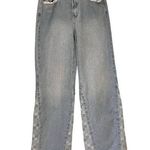 Vervet Flying Monkey High Rise Wide Leg Frayed Hem Jeans, Sz 25 Photo 0