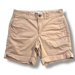 Old Navy Womens Everyday Short Chino Khaki Summer Shorts Tan Size 8 Photo 0