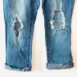 Celebrity Pink Dalton Medium Wash Destructed Crop Straight Leg Jeans Photo 5