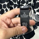 AB Studio  Women's Dress Size M Black White Polka Dot Stretch Scoop Neck Photo 3