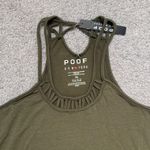 Poof New York Green Cutout Tank Top Photo 1