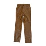 Good American  Women's Size 8 Brown Faux Leather High-Rise Pants Photo 5
