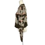 French Connection Kylah Camouflage Print Cropped Jumper Sweater Khaki/Multi M Photo 7