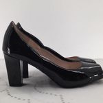 Taryn Rose  Black patent leather peep toe  heels Photo 2