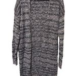 Knox Rose  Womens Duster Cardigan Marled Knit Open Front Burgundy Gray Black M Photo 0