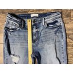 Petra 153 Women's Distressed Frayed Hem Flare Bell Jeans Light Wash Size 15/31 Blue Photo 8