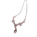 Givenchy  Silver-Tone Multi Crystal Pendant Adjustable Y-Neck Necklace Women Photo 9