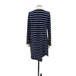 Coolibar Navy Blue Striped Polo Long Sleeve Tunic Dress Size Small Photo 6