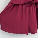 VICI Tyche Halter Romper With Pockets Maroon Women’s Size Medium Photo 2