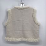 House of Harlow 1960 Floral Embroidered Faux Shearling Vest Photo 2