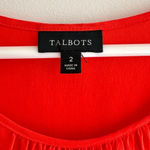 Talbots  100% Silk Orange Tank Top, Flowy Top, Business Casual, Size 2 Photo 4