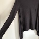 Lovestitch  Carys Fringe Shawl Sweater Gray M Photo 9