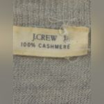 J.Crew Vintage Women's Cashmere Cardigan - Gray and Yellow Argyle Photo 1