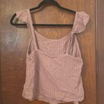 Anthropologie  Saturday Sunday Ruffle Sleeve Tank Top Mauve Pink XS Photo 2