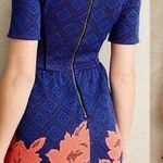 HD in Paris Anthropologie  Cobalt Blue Blushed Blooms Dress Photo 1