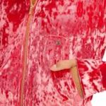 Fabletics NWT  Crushed Velour Zip Up Hoodie Jacket in Strawberry Red Photo 2