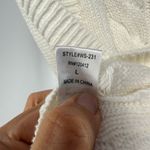 NWT‎ Bonhomia Cable Knit V Neck Cropped Top in White Size Large Size M Photo 4