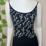 Tiffany Designs Tiffany Design Silk Vintage 1990’s Leaf Vine Black Gown Dress Photo 2