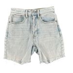PacSun Stretch Dad Short Cut-Off Denim Jean Shorts Size 0 Light Wash Button Fly Photo 0