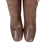 Cole Haan  Chrystie Tall Leather Square Toe Block Heel Knee High Boots Size 6 Photo 5