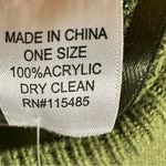 Wonderly Women’s Pointelle Knit Topper Poncho Mock Neck Olive Green One Size NWT Photo 6