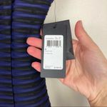 Guess  Black Blue Striped Skater Dress Sz 0 Photo 6